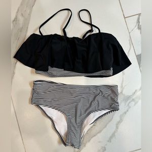 Cupshe striped bathing suit